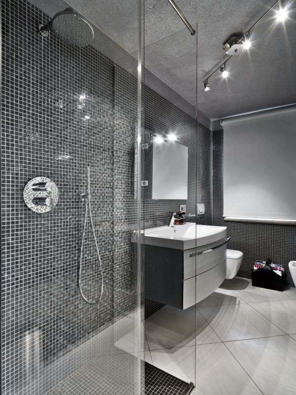 Walk-in Shower with Rain Head